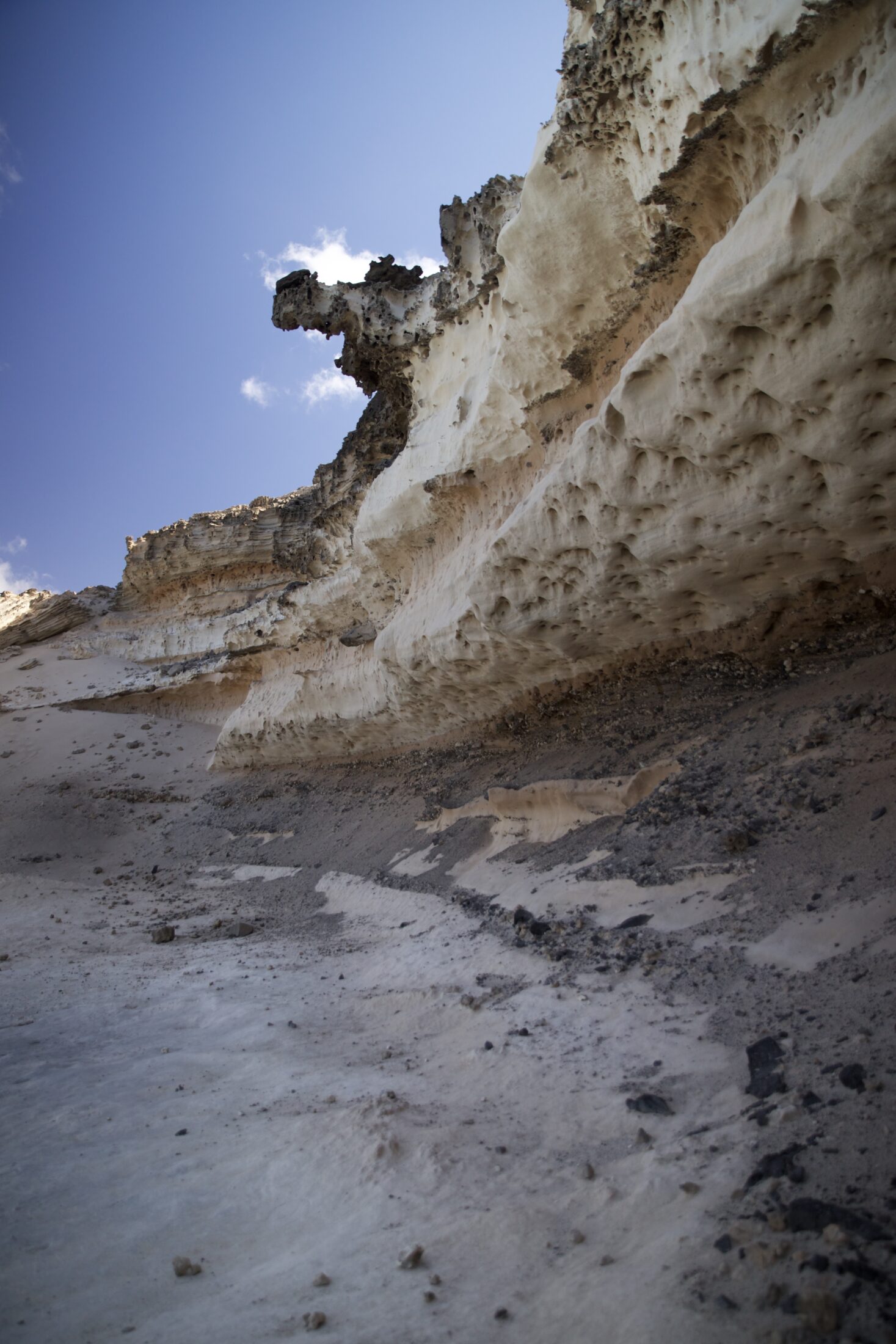 Bizarre Sandsteinküste