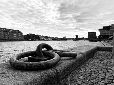 Hafen Kopenhagen mit Festmacherringen